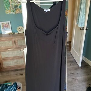 Leith Black Sleeveless Sheath Dress